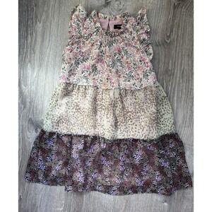 Imoga Girls Tilly Dress Ruffle Sleeve Tiered‎ Multicolor Size 5